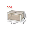 Axyaa Foldable Storage Box with Lid: Large Capacity Organizer for Toys, Books, and More
