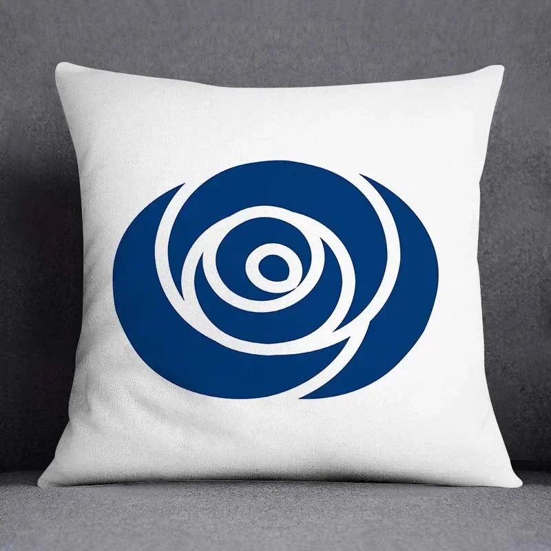 Axyaa Blue Mermaid Sailor Marines Polyester Pillowcase Home Office Decor