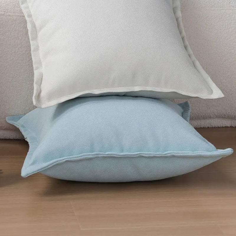 Axyaa Summer Plain Cushion Cover Ultra Soft Pillowcase for Cozy Home Decor