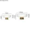 Axya Ceramic Fruit Plate Dessert Salad Bowl Cake Stand Dinner Plates