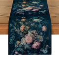 Axyaa Butterfly Flower Foxes Table Runner for Kitchen Dining Party Decor