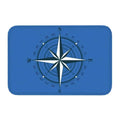 Axyaa Nautical Compass Anchor Rudder Printed Small Non-slip Doormat