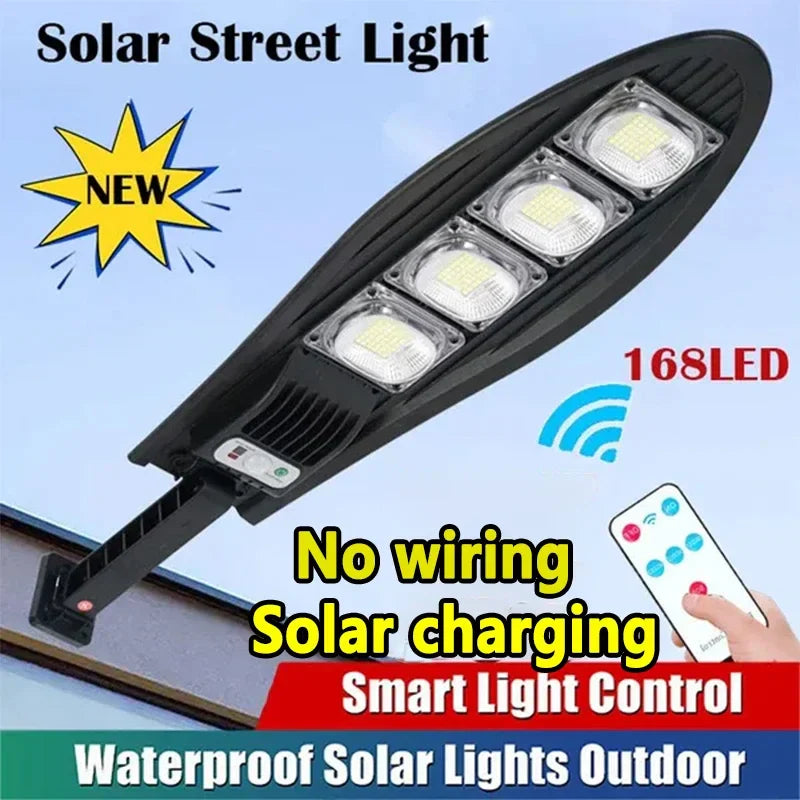 Axyaa Solar Motion Sensor Light Outdoor with Remote Control and 3 Lighting Modes