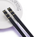 Axyaa Reusable Alloy Non-Slip Sushi Chopsticks Set