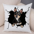 Axyaa Cute Dog Print Pillow Case for Home Decor and Comfort