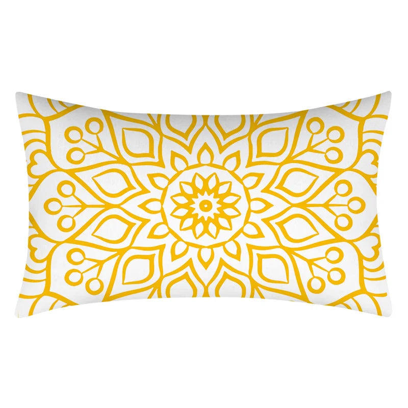 Axyaa Geometric Cushion Cover 30x50 Polyester Pillowcase for Home Decor