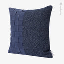 Axyaa Blue Woven Cotton Linen Pillowcase for Nordic Sofa Décor