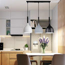 Axyaa 3-Head Wood Aluminum Pendant Chandelier for Modern Living Room Lighting