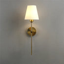 Axya Retro Wall Lamp: Luxury Fabric Lampshade Sconce for Bedroom, Bathroom, TV Wall