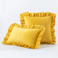 Axyaa Velvet Ruffle Cushion Cover for Home Decor 30x50/45/50cm