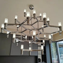 Axyaa Metal Pendant Chandelier: Modern Luxury G9 LED Lighting Fixture