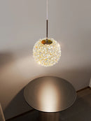 Axya Luxury Crystal Ball Pendant Light for Bedhead, Romantic Room Decor
