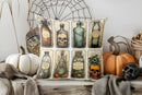 Axyaa Halloween Witch Coffee Pillow Cover for Cozy Home Decor
