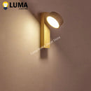Axyaa Wabi Sabi Yellow Travertine Wall Lamp - LED Wood Stone Lights