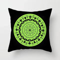 Axyaa Geometric Datura Bohemian Style Wreath Seat Pillow Cover
