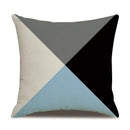 Axyaa Blue Deltoid Geometry Pillow Cover 45*45cm for Living Room, Bedroom, Sofa, Car