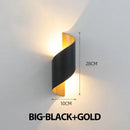 Axyaa Modern LED Wall Lamp 10W Indoor/Outdoor Waterproof Sconce Light