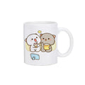 Axyaa Kawaii Panda Bear Mocha Cat Christmas Mug Mugs Set Original Drinkware