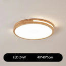 Axyaa Nordic Wood LED Ceiling Light for Living Room & Bedroom