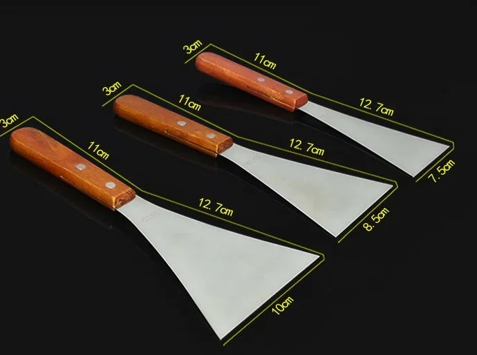 Axya Stainless Steel Pizza Shovel Spatula with Wooden Handle