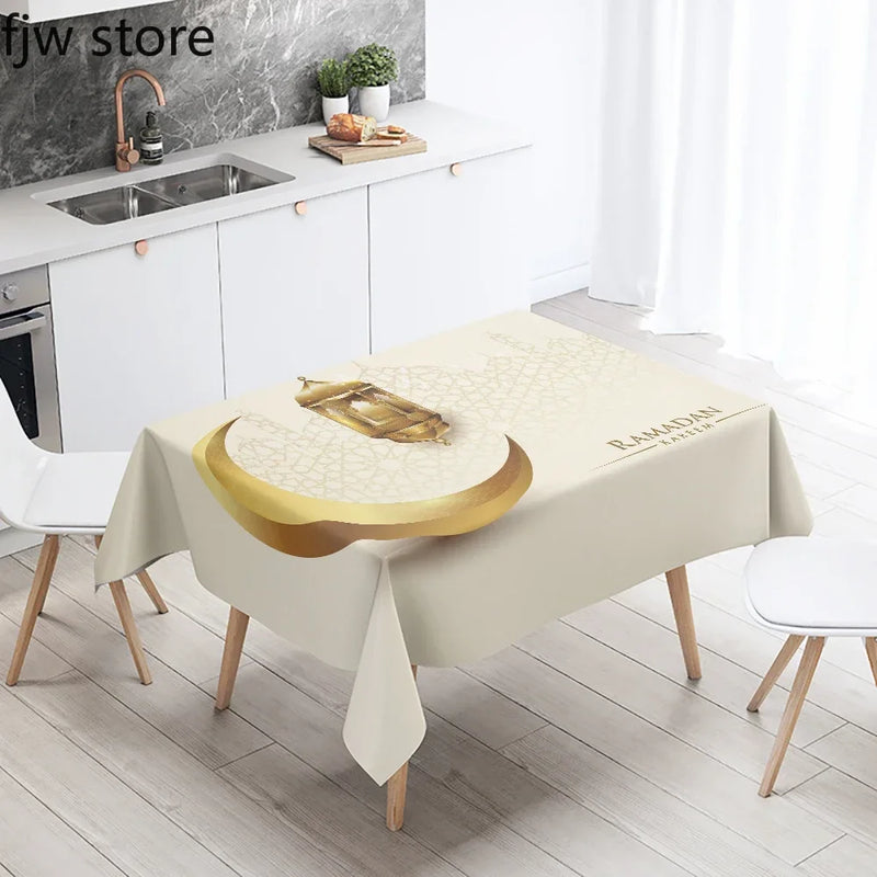 Axyaa Ramadhan Karim Decor Tablecloth - Waterproof & Stain Resistant