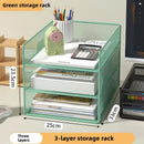 Axyaa File Tray Rack Organizer - Desktop Paper Sorter & Mail Stand