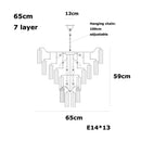 Axyaa Pink Beauty Glass Chandelier French Design Hanging Light for Dinning Room