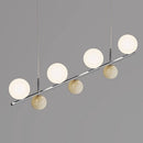 Axyaa Round Ball Pendant Chandelier Light for Living Room