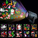 Axyaa LED Snow Projection Light, 360° Rotating Night Light for Christmas Decoration
