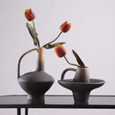 Axyaa Gradient Ceramic Vase Home Decor - Kiln-changed Retro Flowerpot Jar