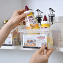 Axyaa Refrigerator Drawer Organizer: Transparent Pull-Out Box for Kitchen Storage & Organization