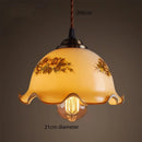 Axyaa Green Glass LED Pendant Lights with Copper Finish