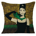 Audrey Hepburn Plush Cushion Cover by Axyaa - Home Decor Sofa Pillow Cover