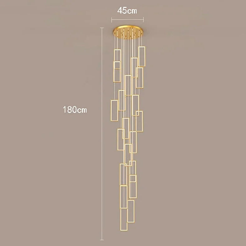Axyaa Nordic Stair Chandelier Ceiling Light for Living and Dining Room