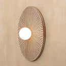 Axya Retro Fan-Shaped Bedroom Wall Lamp