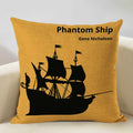 Axyaa Nautical Pattern Linen Cushion Cover 45x45cm for Home Sofa Decoration