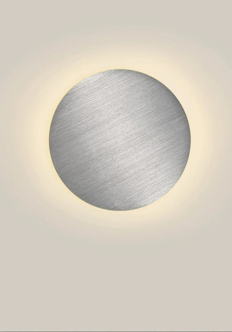 Axyaa Nordic Silver 12w Aluminum Wall Lamp - Simple Bedroom Lighting