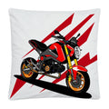 Axyaa Motorcycle Cartoon Plush Pillowcase Home Sofa Car Decor 45x45 cm