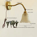 Axyaa Flower Glass LED Wall Lights - Nordic Minimalism Applique Murale