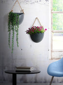Axyaa Nordic Ceramic Flower Pendant Wall Hanging Pot- Creative & Simple Hydroponic Decor
