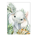 Safari Animal Custom Name Wall Art Prints by Axyaa for Kids Room Decor
