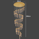 Axyaa Crystal Chandelier Stair Pendant Lamp Living Room Lighting Home Decor
