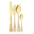 Axyaa Vintage Crown Stainless Steel Cutlery Set for Home, Restaurants, Parties