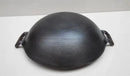 Axya Cast Iron Wok Pan, Non-Stick Cooking Pot for Chinese Gas Cooker - Camping Cookware
