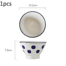 Axyaa Floral Bamboo Hat Bowl Set - High Quality Tableware for Noodles