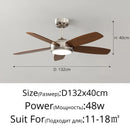 Axyaa Modern 52" LED Ceiling Fan for Indoor Lighting Fixtures