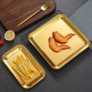 Axyaa Stainless Steel Shallow Storage Tray - Multipurpose Kitchen Utensil for Food and Baking
