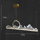 Axyaa Modern Pendant Chandelier LED Ceiling Light for Dining Living Room
