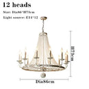 Axyaa Antique White Vintage Ceiling Chandelier E14 Pendant Lamp for Bedroom, Living Room, Offices