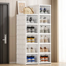 Axyaa Foldable Shoe Cabinet: 3-9 Tier Heavy-Duty Storage Box for Shoes & More